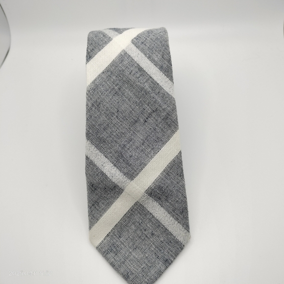 Men's ZENIO Tie Necktie MICROFIBER SLIM NARROW SKINNY MADMEN COTTON - Picture 3 of 11